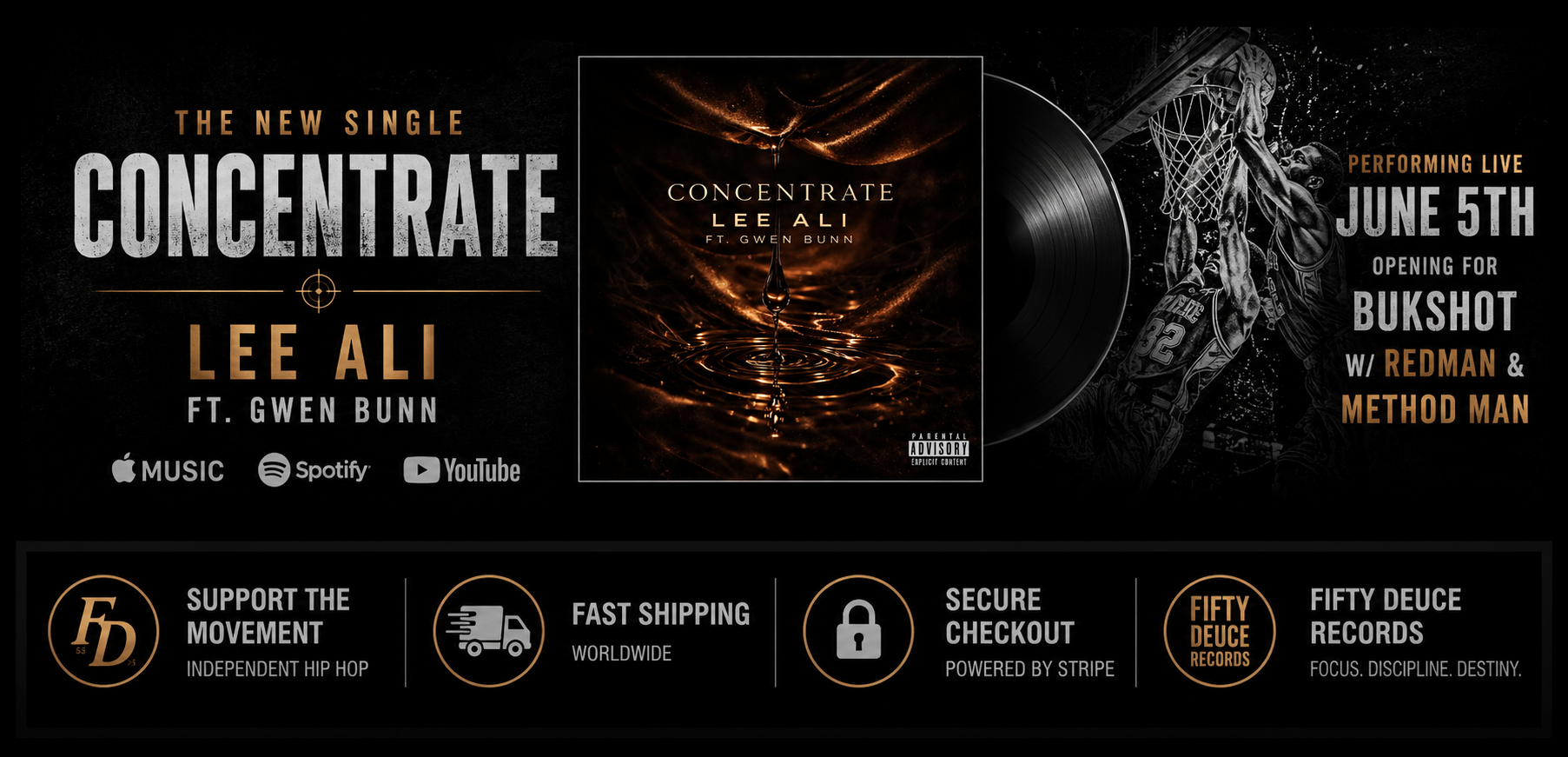 Concentrate - Lee Ali ft. Gwen Bunn new single promo